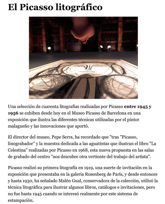 El Picasso litográfico