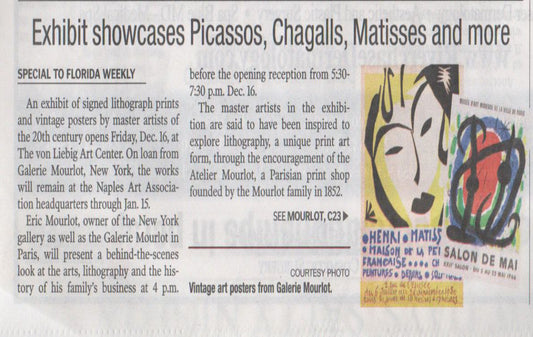Exhibit showcases Picassos, Chagalls, Matisses and more
