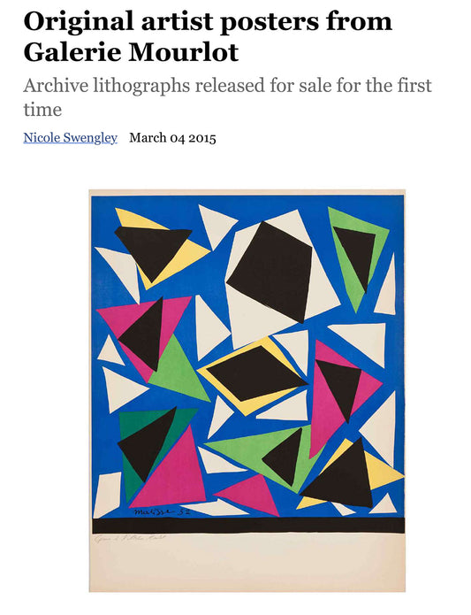 Original artist posters from Galerie Mourlot