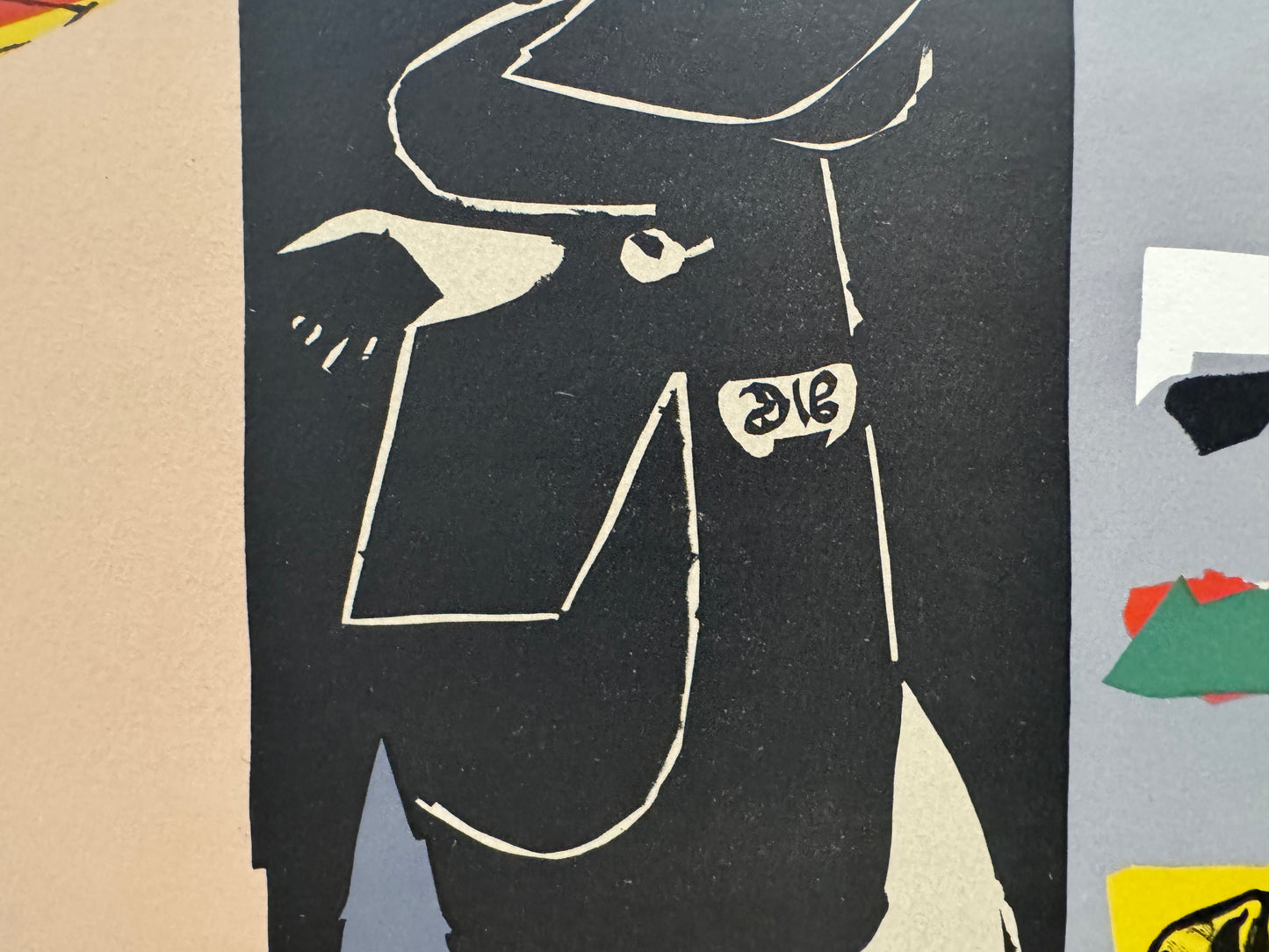 Femme Unicorne et taureau noir (licorne ailée) by Le Corbusier