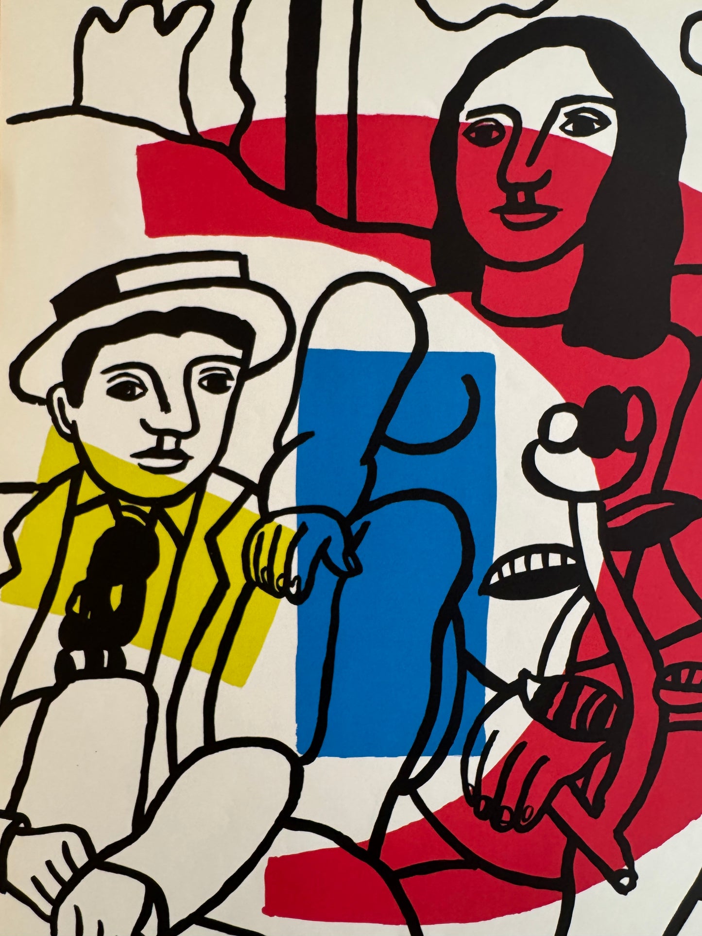 Les Deux Amoureux - Musee de Lyon by Fernand Leger, 1955