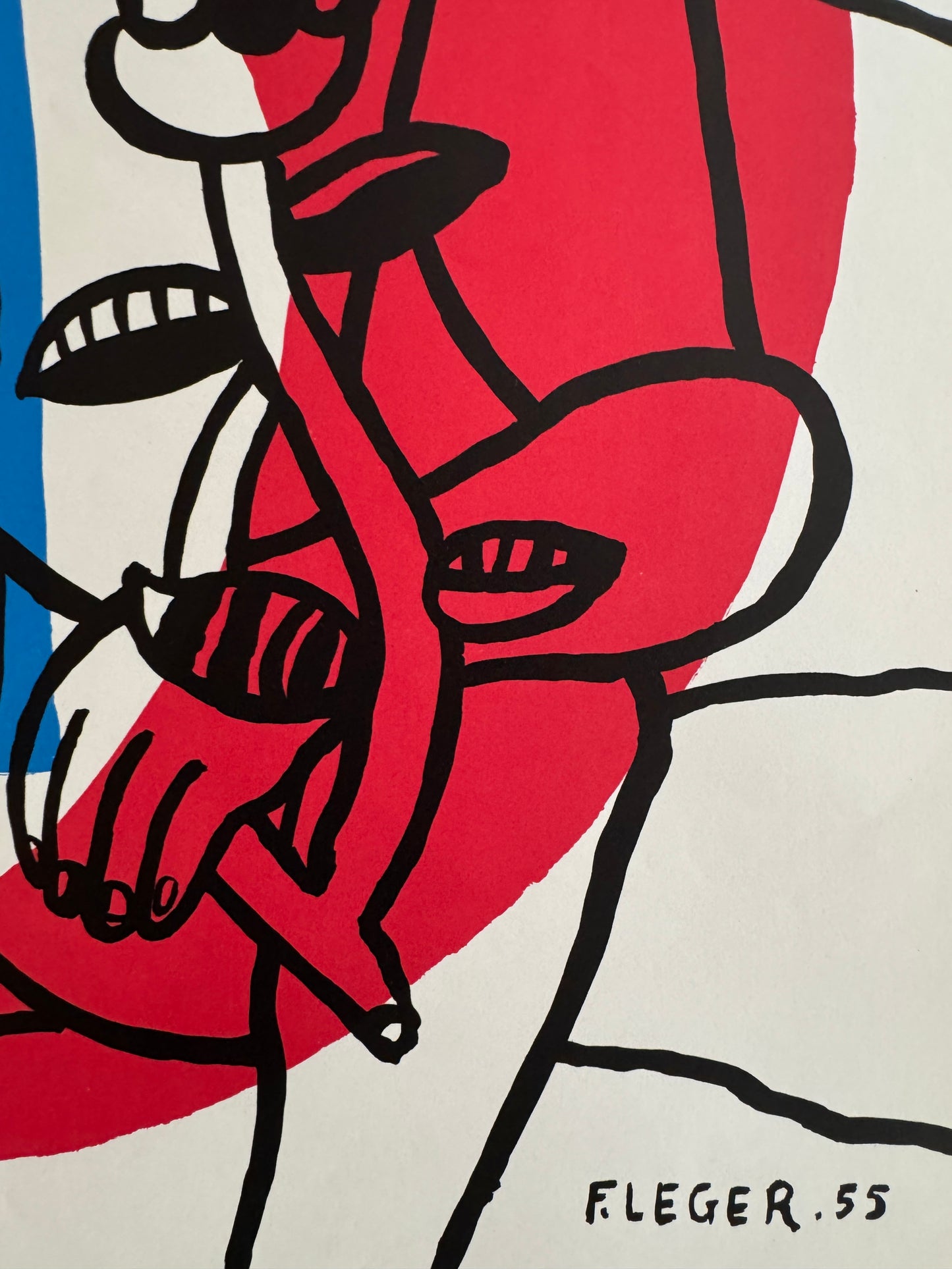 Les Deux Amoureux - Musee de Lyon by Fernand Leger, 1955
