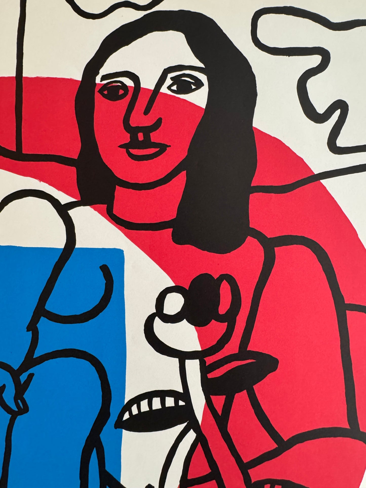 Les Deux Amoureux - Musee de Lyon by Fernand Leger, 1955