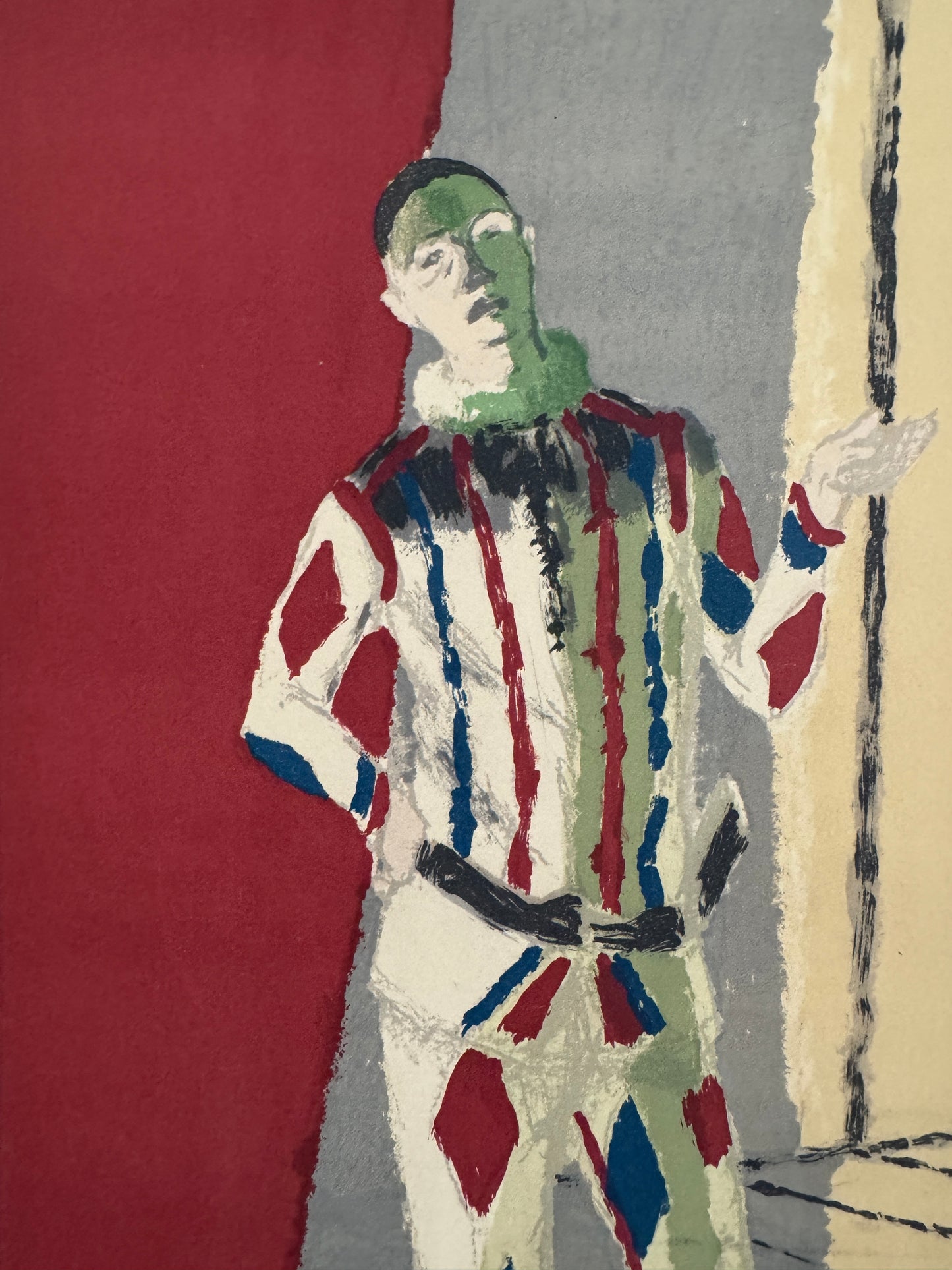 L'Arlequin, from Sourvenirs de Portraits d'Artistes, by Maurice Brianchon, 1972