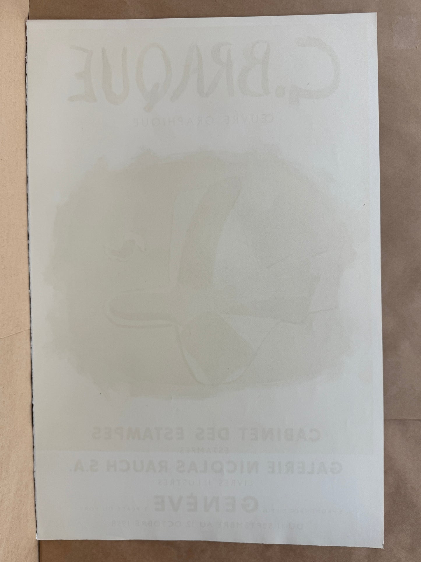 L'Oiseau des forêts - Galerie Nicolas Rauch by Georges Braque, 1958