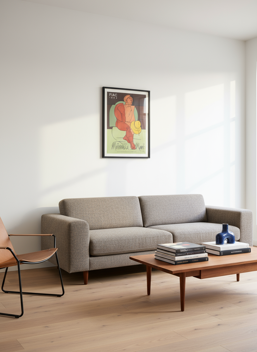 Adami Poster in Modern Living Room - Smaller Scale