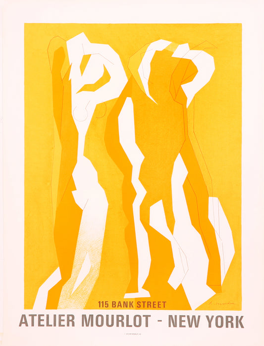 115 Bank Street, Atelier Mourlot - New York by André Beaudin, 1967 - Mourlot Editions - Fine_Art - Poster - Lithograph - Wall Art - Vintage - Prints - Original