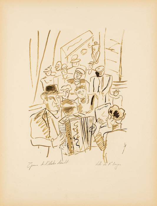 Le Café - "La Ville" by Fernand Leger, 1959 - Mourlot Editions - Fine_Art - Poster - Lithograph - Wall Art - Vintage - Prints - Original