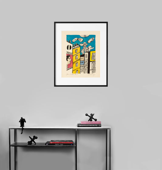 La Tour Eiffel - "La Ville" (after) Fernand Leger, 1959 - Mourlot Editions - Fine_Art - Poster - Lithograph - Wall Art - Vintage - Prints - Original