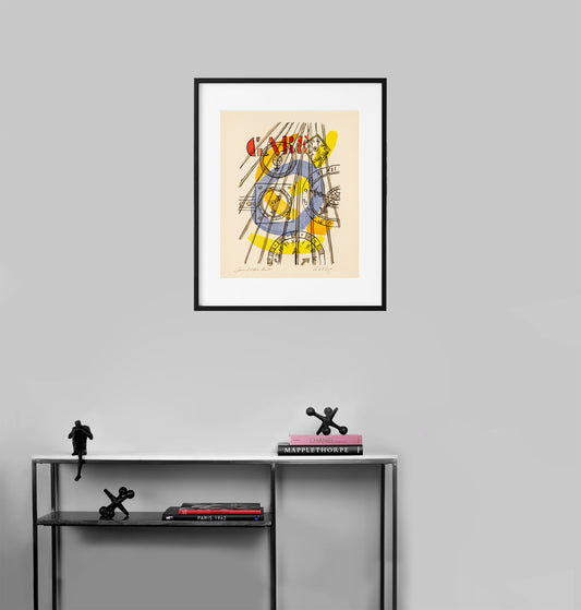 La Gare (the train station) - "La Ville" (after) Fernand Leger, 1959 - Mourlot Editions - Fine_Art - Poster - Lithograph - Wall Art - Vintage - Prints - Original