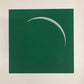 Moon Portraits - Crescent Moon - January 14, 2018 (Green) by Andy Gershon - Mourlot Editions - Fine_Art - Poster - Lithograph - Wall Art - Vintage - Prints - Original