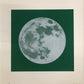 Moon Portraits - Full Moon - December 3, 2017 (Green) by Andy Gershon - Mourlot Editions - Fine_Art - Poster - Lithograph - Wall Art - Vintage - Prints - Original