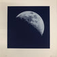 Moon Portraits - Half Moon - September 26, 2017 (Blue) by Andy Gershon - Mourlot Editions - Fine_Art - Poster - Lithograph - Wall Art - Vintage - Prints - Original
