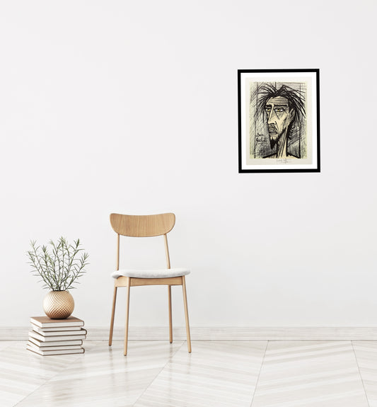 Don Quixote I - Don Quichotte by Bernard Buffet, 1989 - Mourlot Editions - Fine_Art - Poster - Lithograph - Wall Art - Vintage - Prints - Original