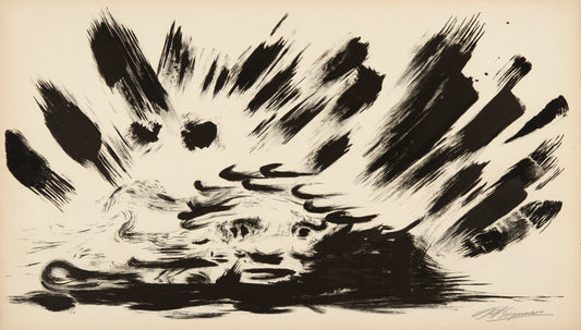 Plate 9 from the Portfolio “Pablo Neruda, Poems from Canto General" illustrated by David Alfaro Siqueiros - Mourlot Editions - Fine_Art - Poster - Lithograph - Wall Art - Vintage - Prints - Original