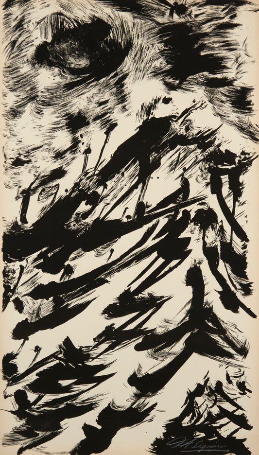 Plate 4 from the Portfolio “Pablo Neruda, Poems from Canto General" illustrations by David Alfaro Siqueiros - Mourlot Editions - Fine_Art - Poster - Lithograph - Wall Art - Vintage - Prints - Original