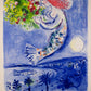 Nice, Soleil Fleurs by Marc Chagall - Mourlot Editions - Fine_Art - Poster - Lithograph - Wall Art - Vintage - Prints - Original