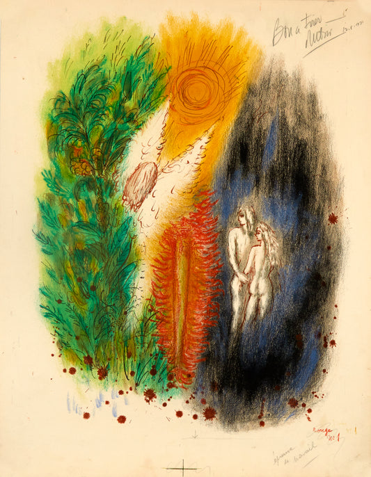 I From Visions of the Bible by Elijah Reuven-Rubin - Mourlot Editions - Fine_Art - Poster - Lithograph - Wall Art - Vintage - Prints - Original