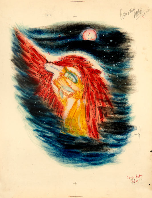 VIII From Visions of the Bible by Elijah Reuven-Rubin - Mourlot Editions - Fine_Art - Poster - Lithograph - Wall Art - Vintage - Prints - Original