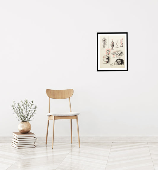 Sheet of Studies Organic Forms by Graham Sutherland