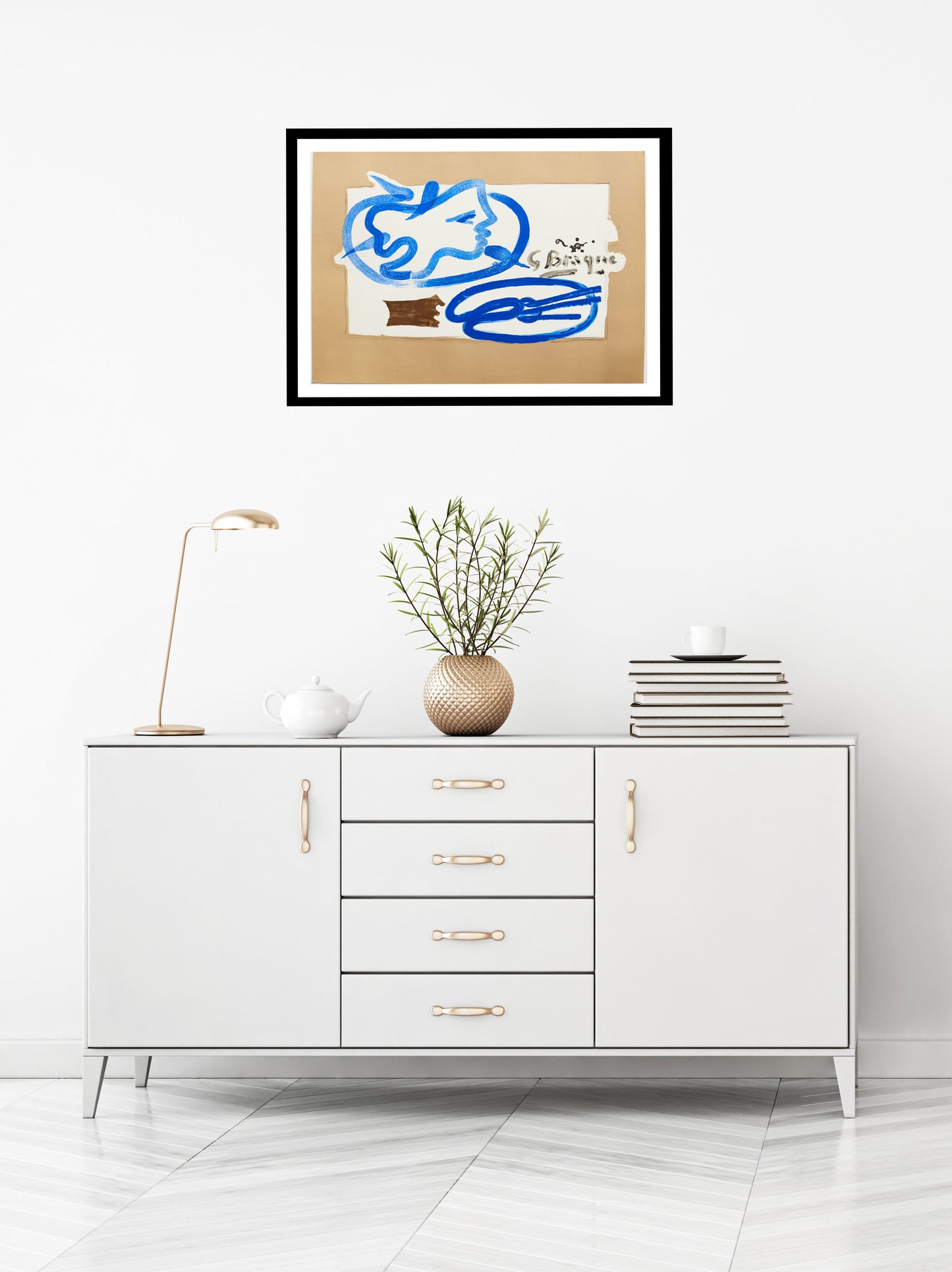 Profil à la palette - Galerie Maeght by Georges Braque, 1950