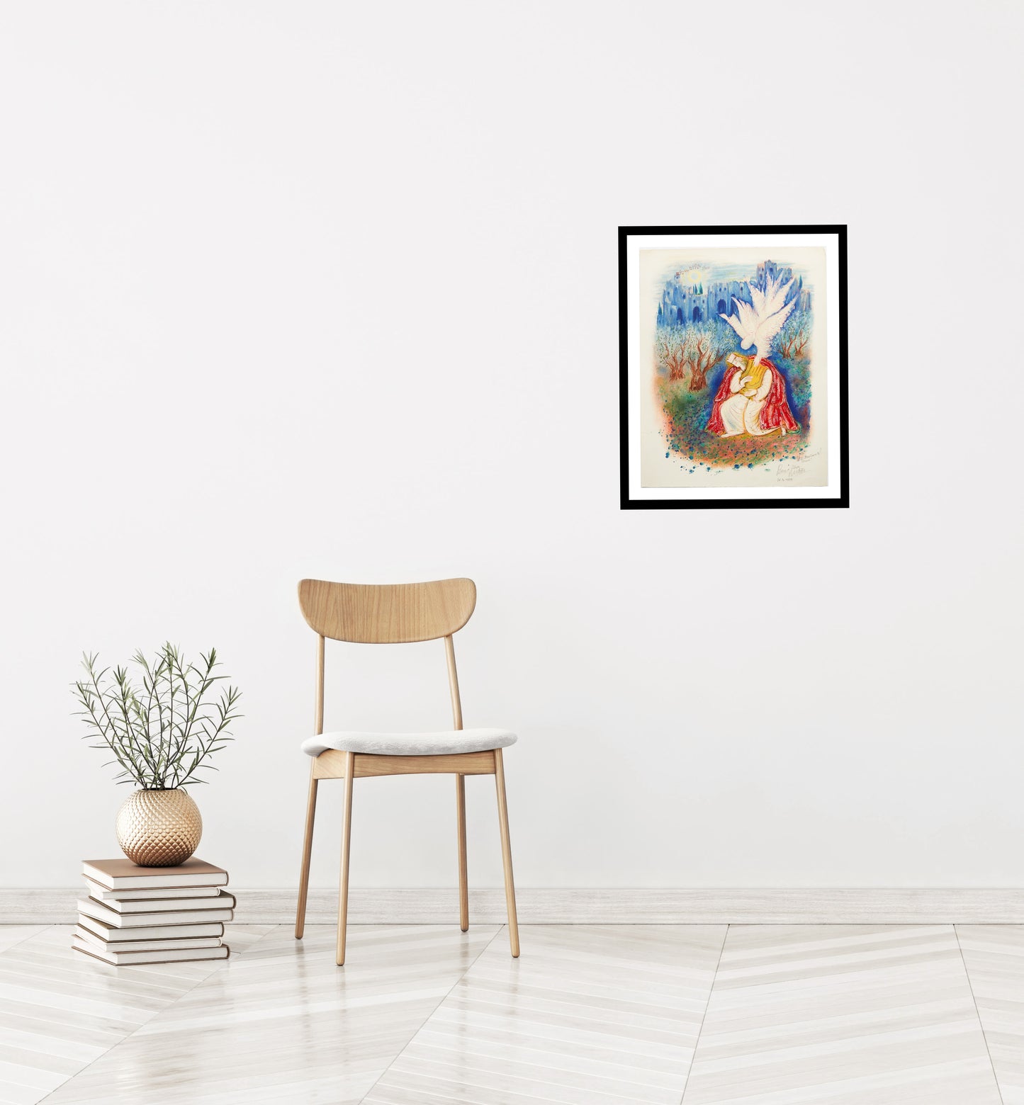 XII From "Visions of the Bible" by Elijah Reuven-Rubin - Mourlot Editions - Fine_Art - Poster - Lithograph - Wall Art - Vintage - Prints - Original