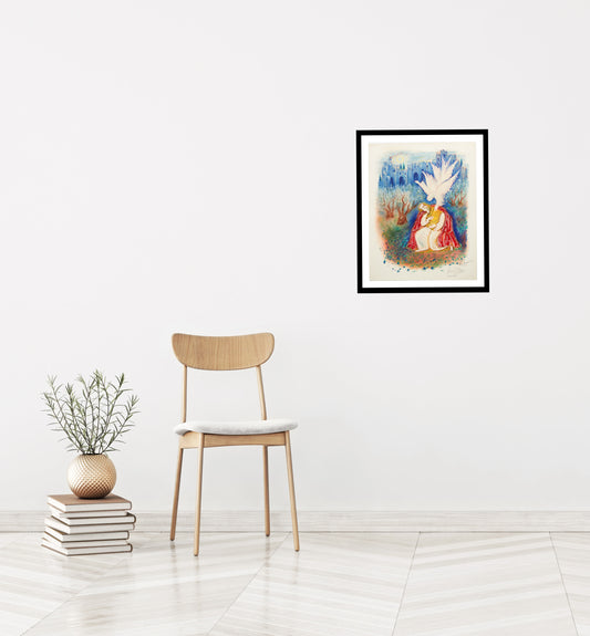 XII From "Visions of the Bible" by Elijah Reuven-Rubin - Mourlot Editions - Fine_Art - Poster - Lithograph - Wall Art - Vintage - Prints - Original