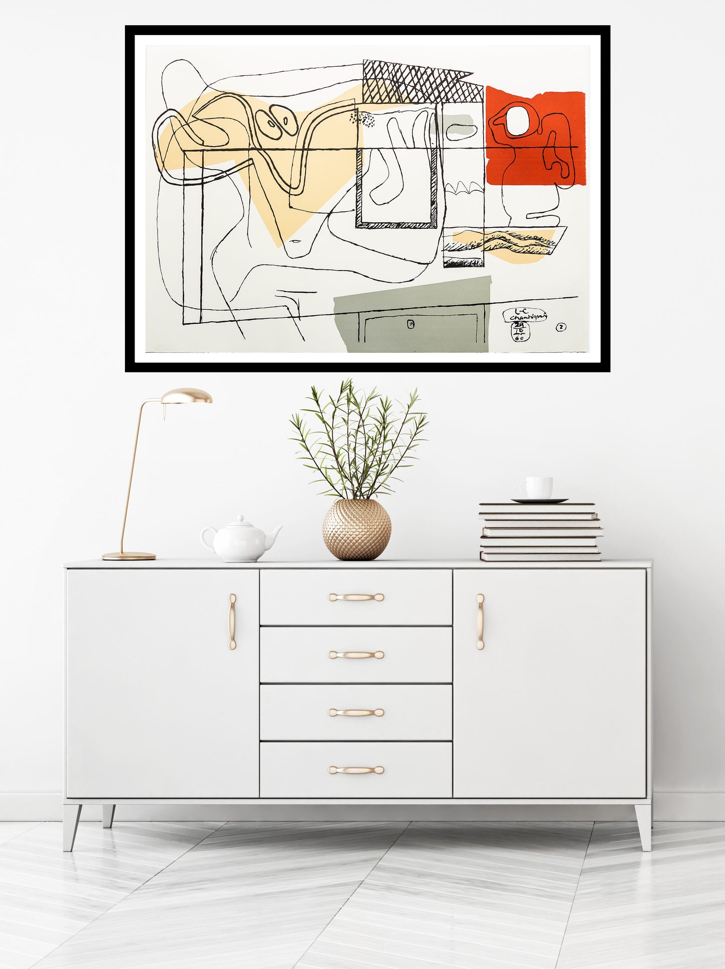 Abraca by Le Corbusier, 1962 - Mourlot Editions - Fine_Art - Poster - Lithograph - Wall Art - Vintage - Prints - Original