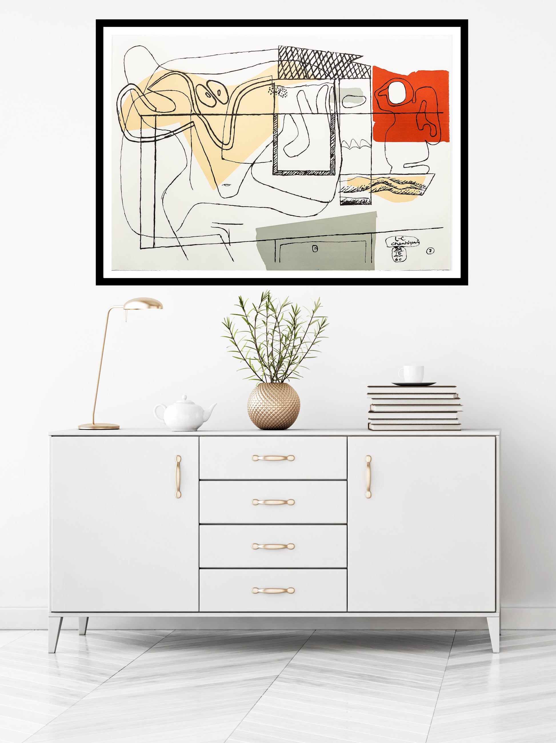 Abraca by Le Corbusier, 1962 - Mourlot Editions - Fine_Art - Poster - Lithograph - Wall Art - Vintage - Prints - Original