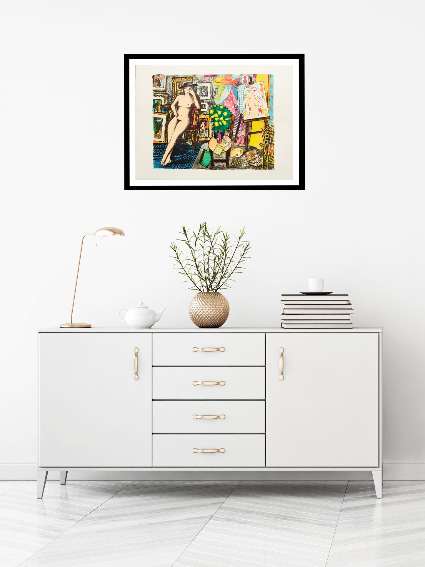 Modellen by Lennart Jirlow - Mourlot Editions - Fine_Art - Poster - Lithograph - Wall Art - Vintage - Prints - Original