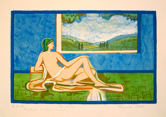 La Fenêtre (The Window) by Francoise Gilot - Mourlot Editions - Fine_Art - Poster - Lithograph - Wall Art - Vintage - Prints - Original