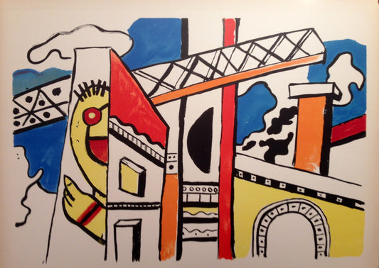 Le Viaduc - "La Ville" (after) Fernand Leger, 1959 - Mourlot Editions - Fine_Art - Poster - Lithograph - Wall Art - Vintage - Prints - Original