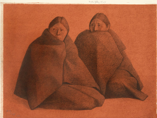 Chamulas Rojo by Francisco Zuniga - Mourlot Editions - Fine_Art - Poster - Lithograph - Wall Art - Vintage - Prints - Original