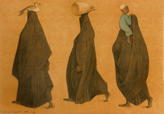 Impression of Egypt Syite, Plate 4 by Francisco Zuniga - Mourlot Editions - Fine_Art - Poster - Lithograph - Wall Art - Vintage - Prints - Original