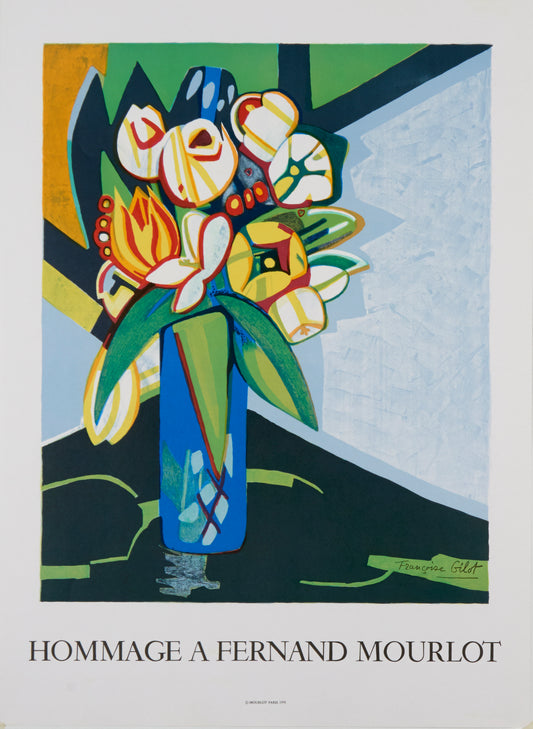 Hommage a Fernand Mourlot by Francoise Gilot, 1991 - Mourlot Editions - Fine_Art - Poster - Lithograph - Wall Art - Vintage - Prints - Original