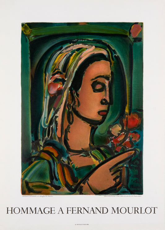La Sybille de Cumes - Hommage à Fernand Mourlot (after) Georges Rouault, 1990 - Mourlot Editions - Fine_Art - Poster - Lithograph - Wall Art - Vintage - Prints - Original