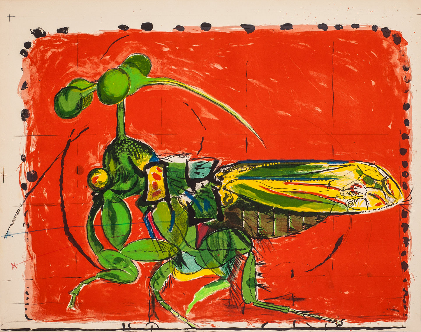 Insect by Graham Sutherland - Mourlot Editions - Fine_Art - Poster - Lithograph - Wall Art - Vintage - Prints - Original