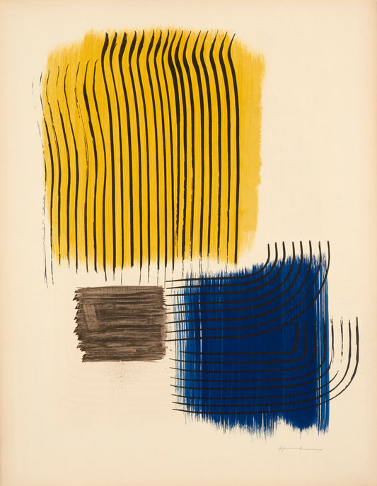 Musee National D'art Moderne de Paris (signed) by Hans Hartung - Mourlot Editions - Fine_Art - Poster - Lithograph - Wall Art - Vintage - Prints - Original