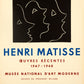 Oeuvres Recentes, Musee National d'Art by Henri Matisse - Mourlot Editions - Fine_Art - Poster - Lithograph - Wall Art - Vintage - Prints - Original