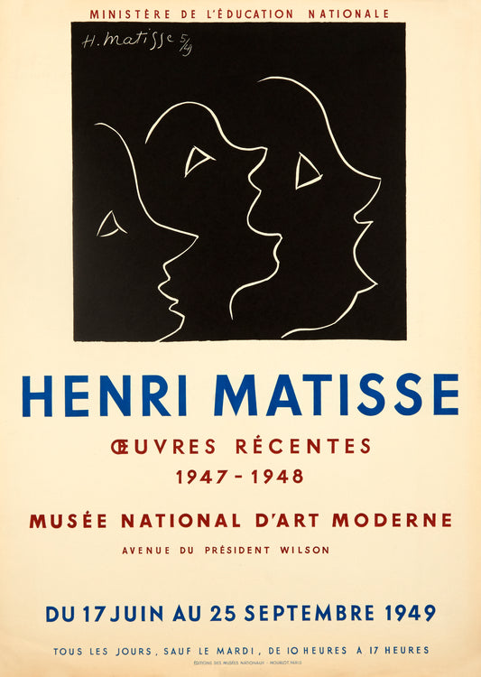 Oeuvres Recentes, Musee National d'Art by Henri Matisse - Mourlot Editions - Fine_Art - Poster - Lithograph - Wall Art - Vintage - Prints - Original