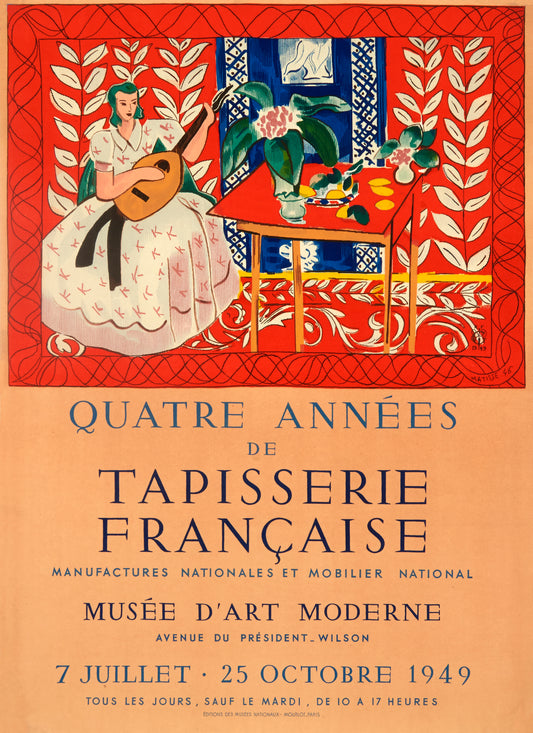 Quater Annees de Tapisserie Francaise by Henri Matisse - Mourlot Editions - Fine_Art - Poster - Lithograph - Wall Art - Vintage - Prints - Original