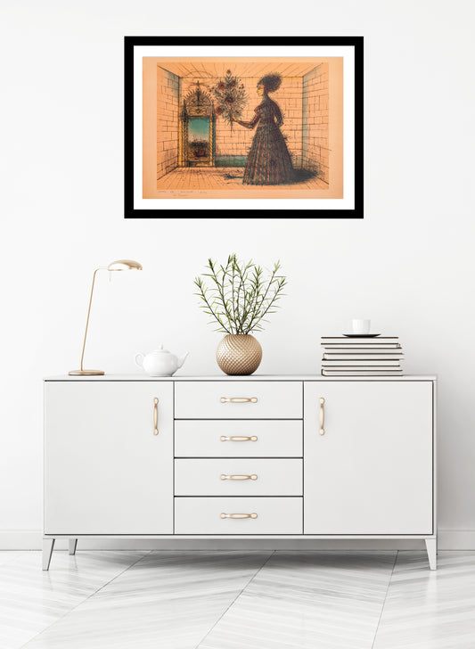 La Princesse by Jean Carzou - Mourlot Editions - Fine_Art - Poster - Lithograph - Wall Art - Vintage - Prints - Original