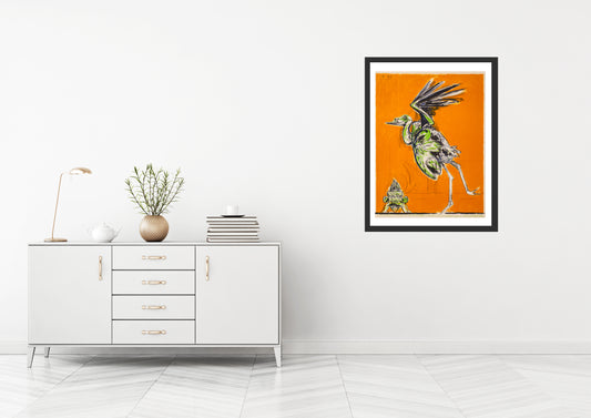 Bird About to Take Flight by Graham Sutherland - Mourlot Editions - Fine_Art - Poster - Lithograph - Wall Art - Vintage - Prints - Original