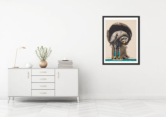 Bird with Mouse by Graham Sutherland - Mourlot Editions - Fine_Art - Poster - Lithograph - Wall Art - Vintage - Prints - Original