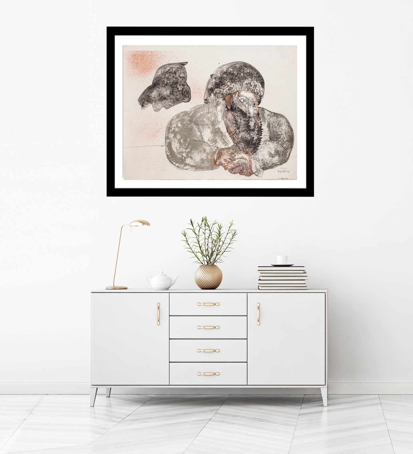 Dreams by Rasputin by Jose Luis Cuevas - Mourlot Editions - Fine_Art - Poster - Lithograph - Wall Art - Vintage - Prints - Original