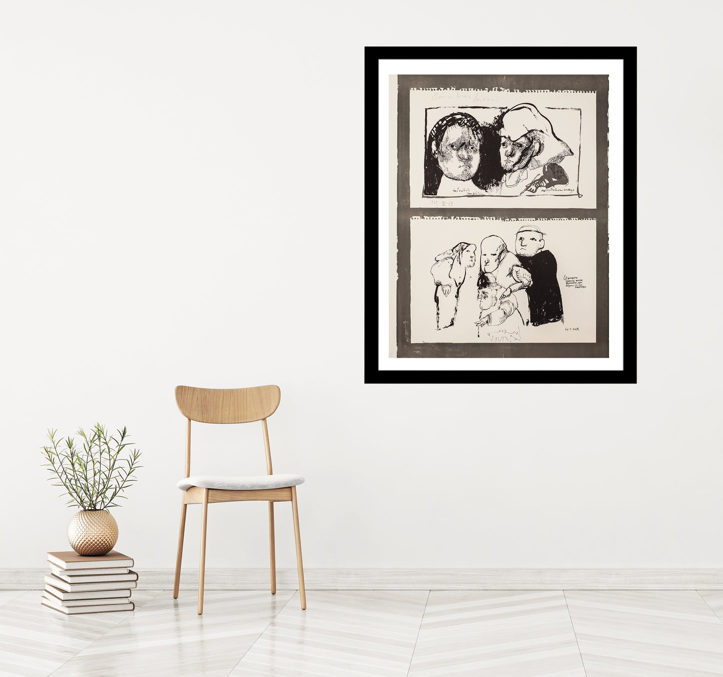 El Siniestro by Jose Luis Cuevas - Mourlot Editions - Fine_Art - Poster - Lithograph - Wall Art - Vintage - Prints - Original