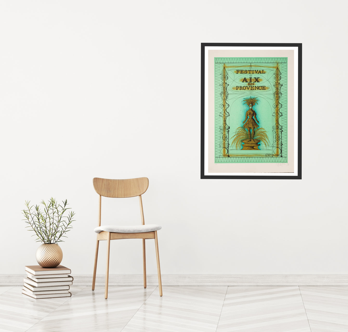 Festival Aix en Provence by Jean Carzou - Mourlot Editions - Fine_Art - Poster - Lithograph - Wall Art - Vintage - Prints - Original