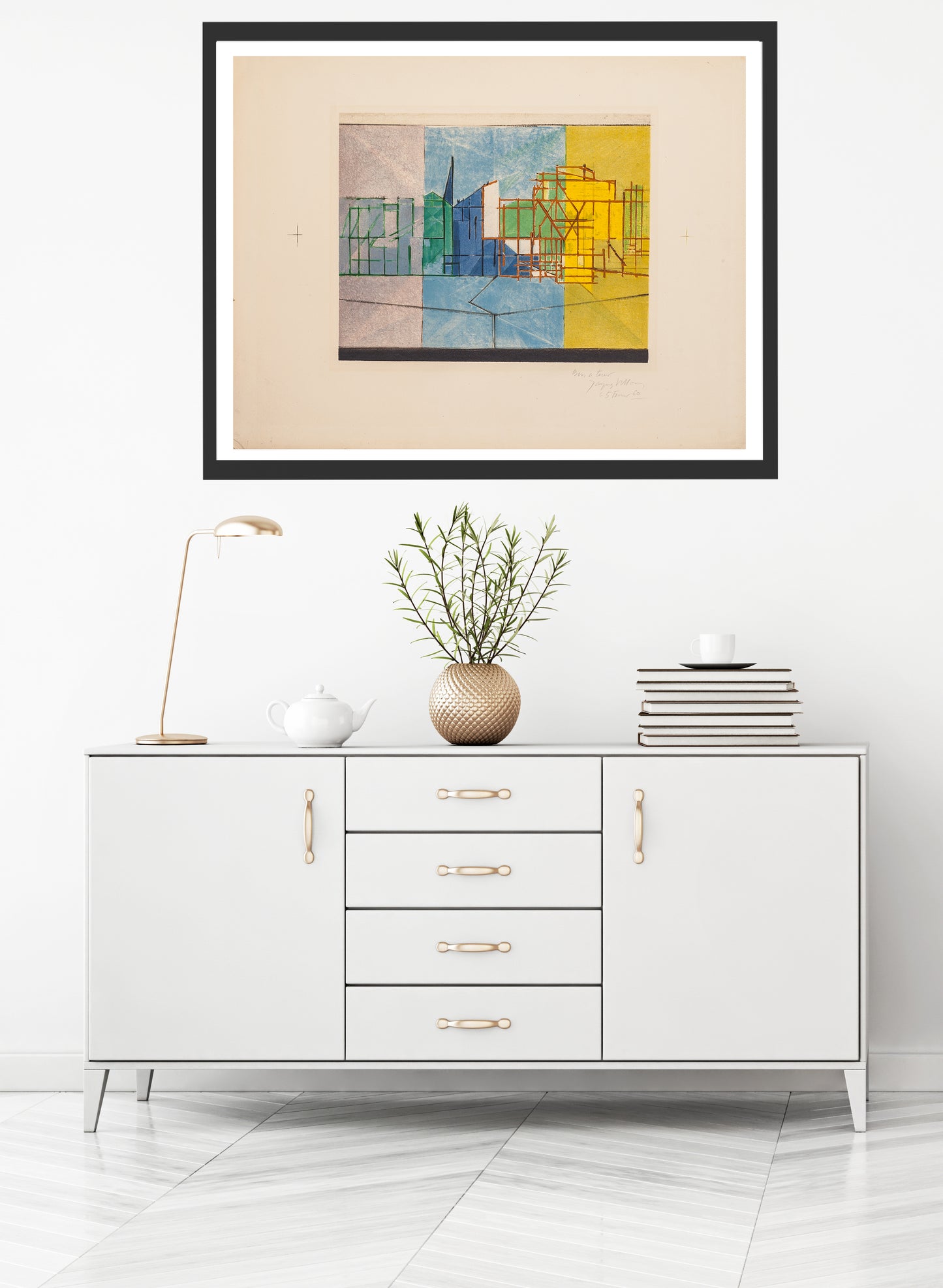 Le Long du Parc by Jacques Villon - Mourlot Editions - Fine_Art - Poster - Lithograph - Wall Art - Vintage - Prints - Original