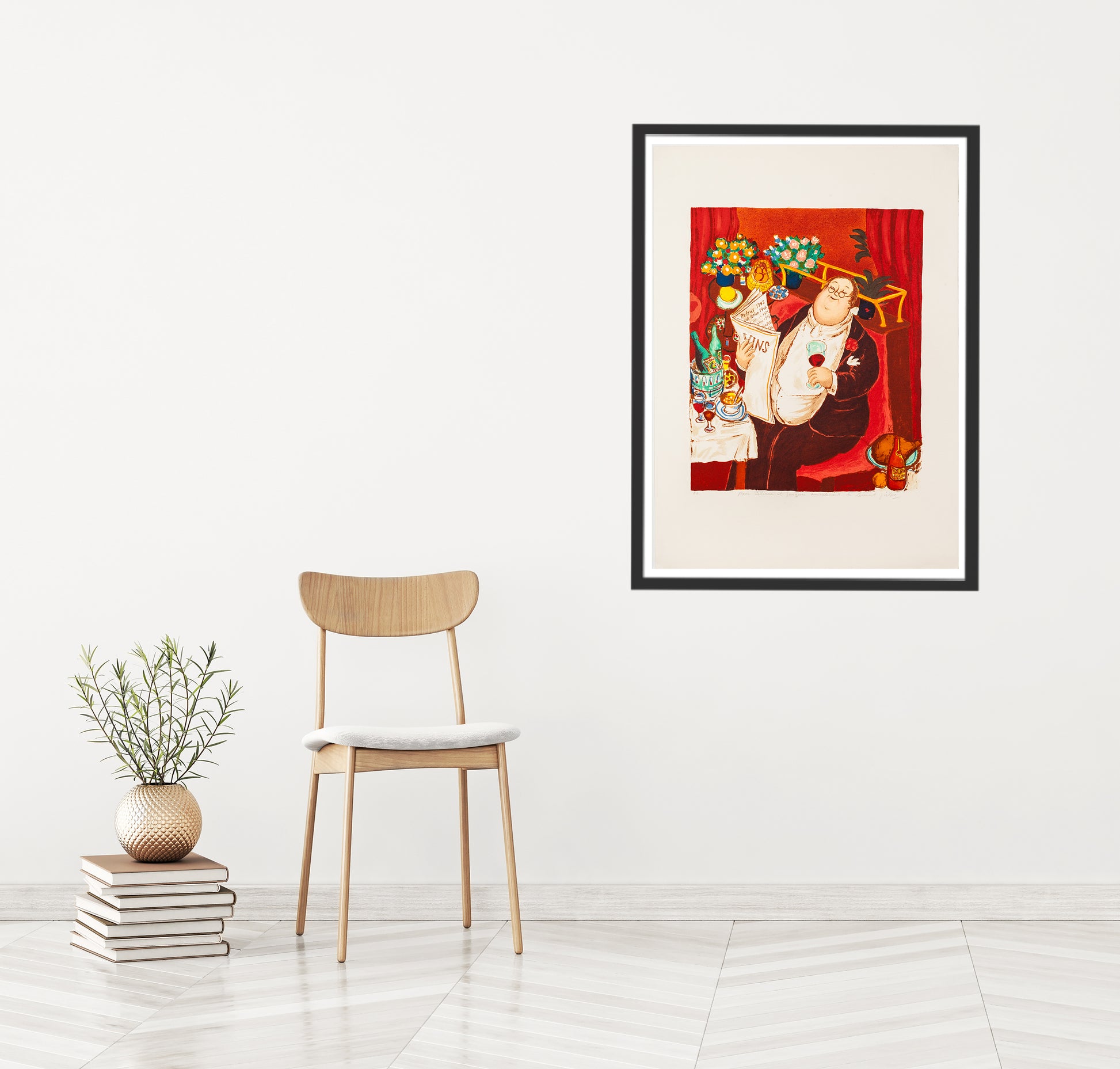 Gourmanden by Lennart Jirlow - Mourlot Editions - Fine_Art - Poster - Lithograph - Wall Art - Vintage - Prints - Original