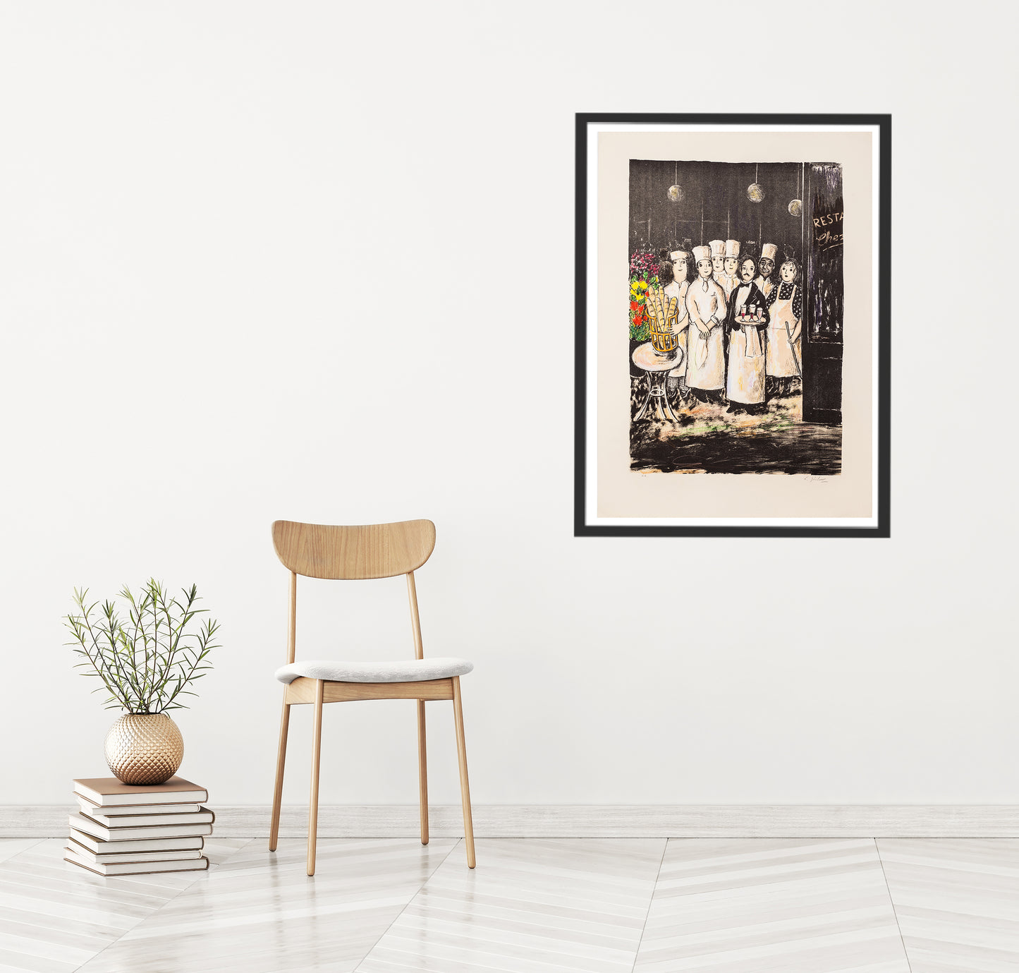 I restaurangdörren by Lennart Jirlow - Mourlot Editions - Fine_Art - Poster - Lithograph - Wall Art - Vintage - Prints - Original